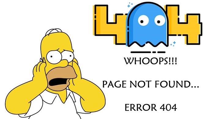 Оригинальное оформление страницы 404