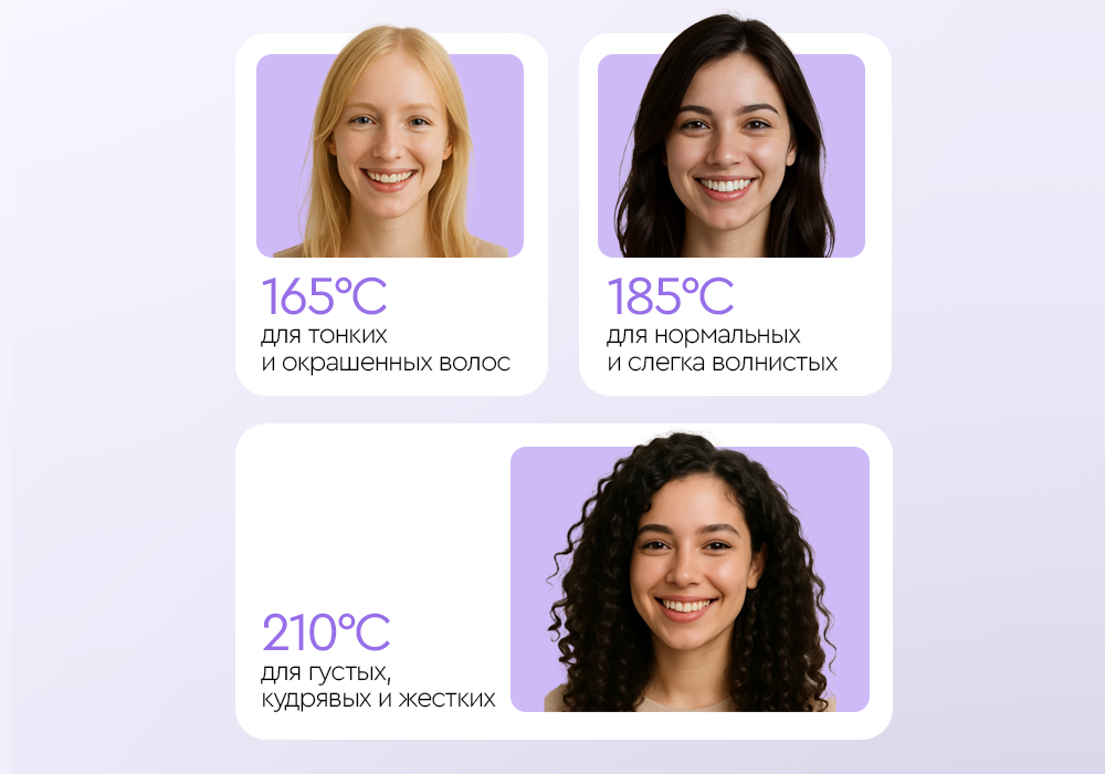 Утюжок для волос Cosmolex сочетает лавандовый дизайн, керамические пластины и регулировку температуры