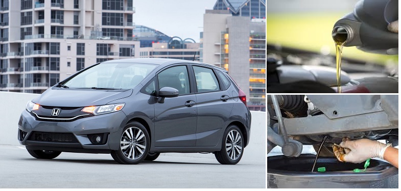 Замена масла на Honda Fit