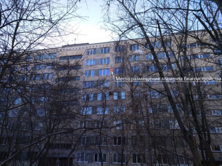 Разметка места установки кондиционера на фасаде
