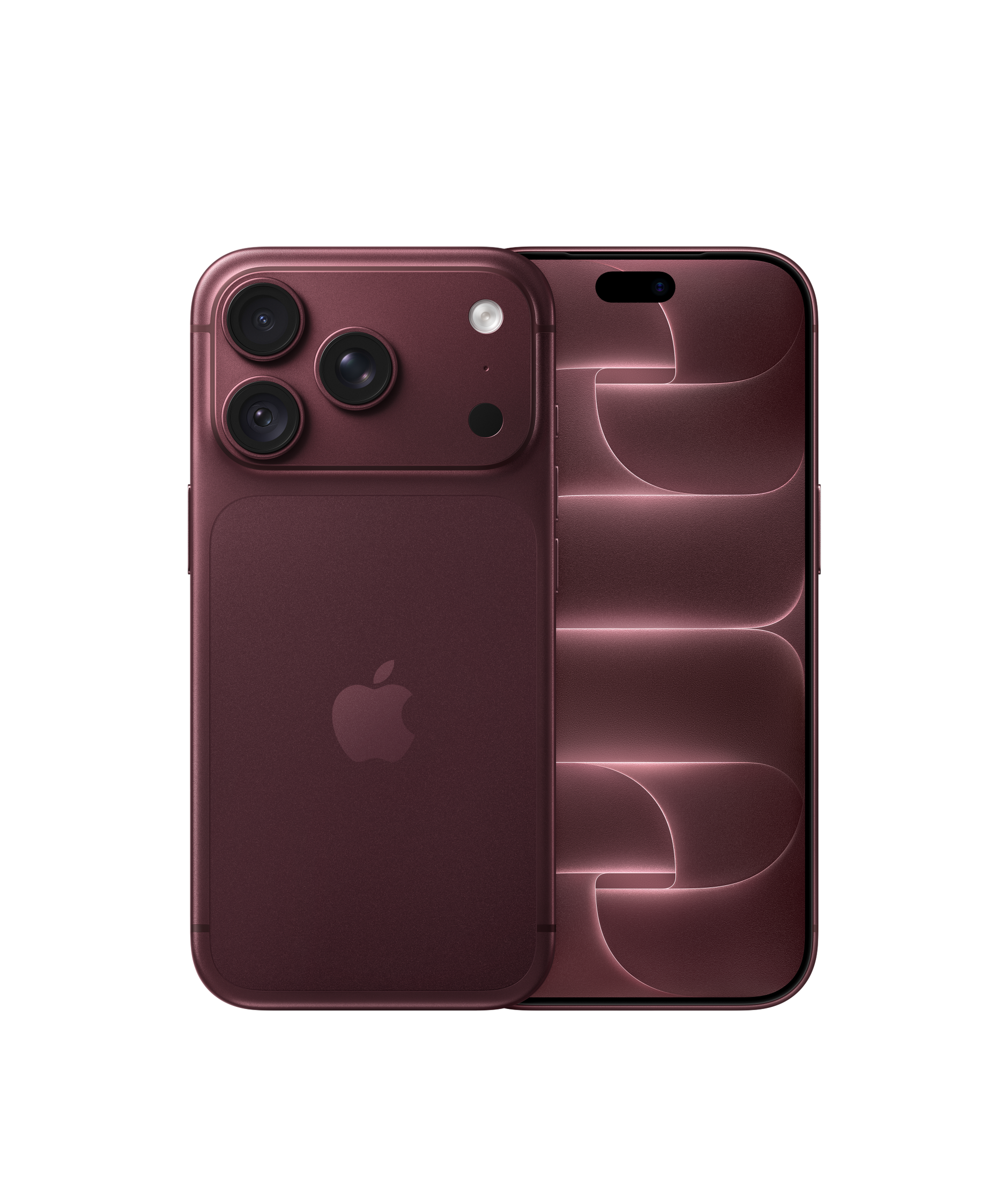 Apple iPhone 18 Pro burgundy: вид спереди и сзади