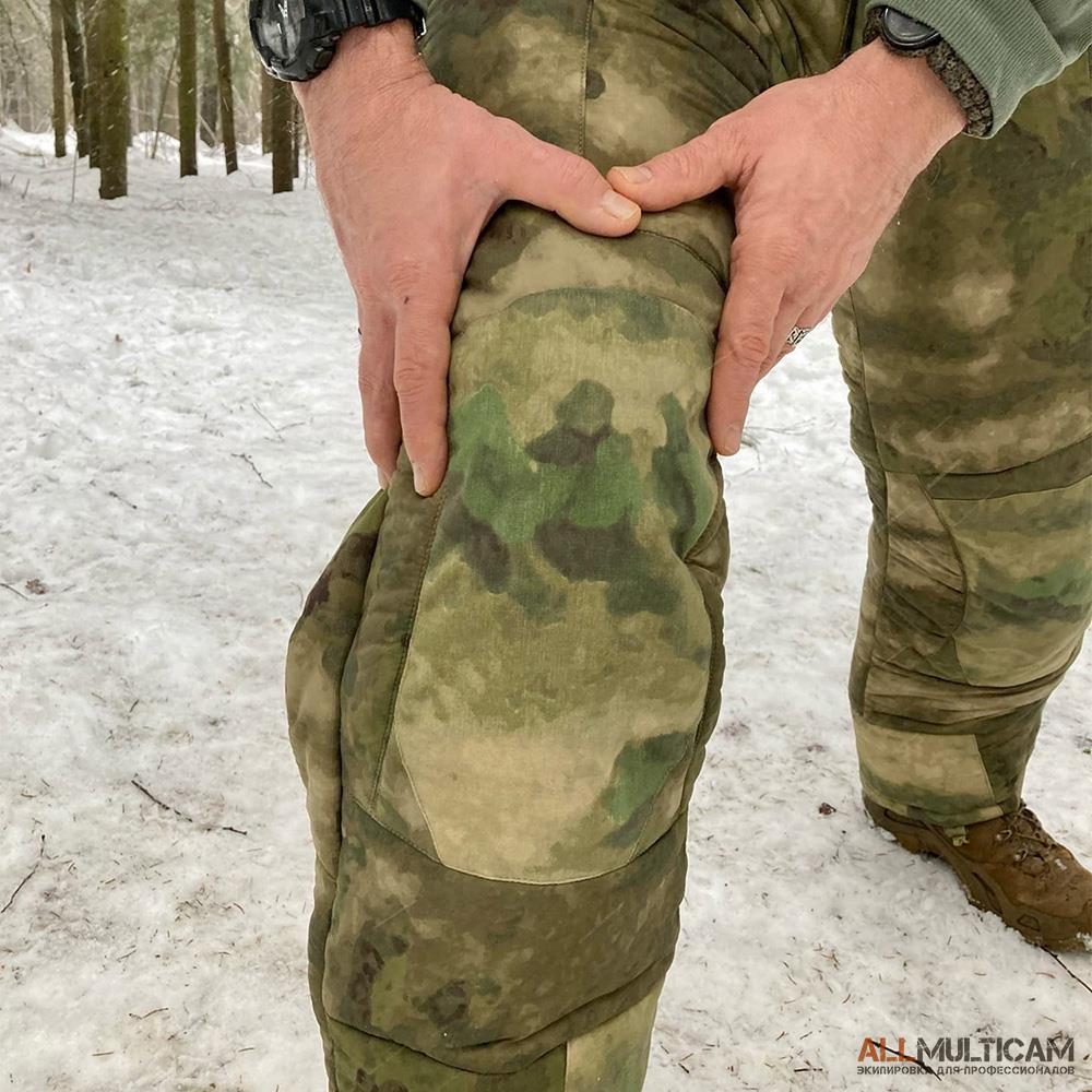 На коленях и по низу штанин есть накладки из ткани Cordura 330D Обзор зимнего костюма Барс