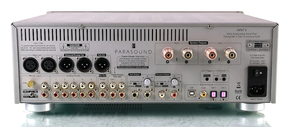 prs hint6 08 Усилитель мощности Parasound Halo HINT 6