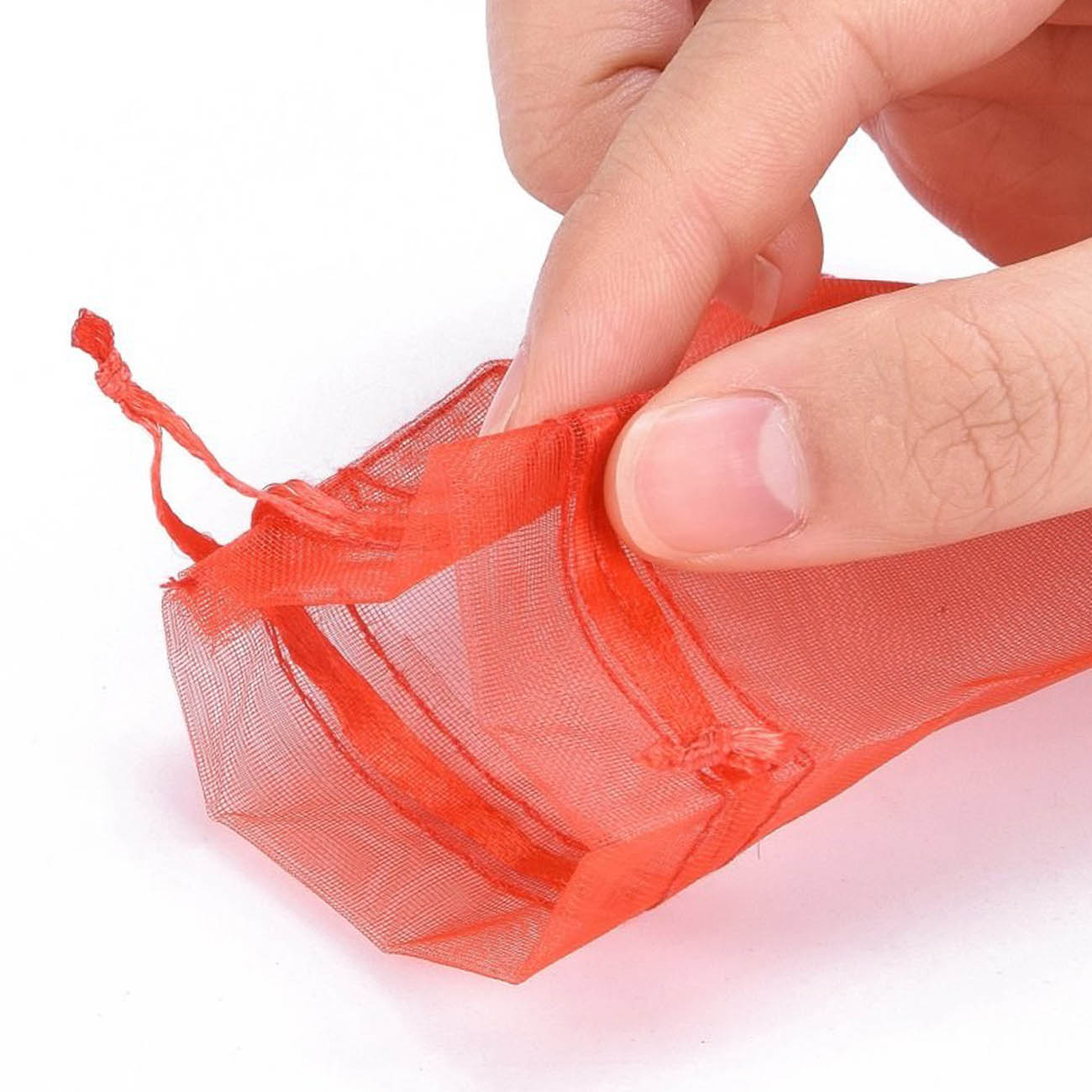 Red-gift-bag-for-packaging-2 Мешочек для упаковки размером 7х9 сантиметров красного цвета