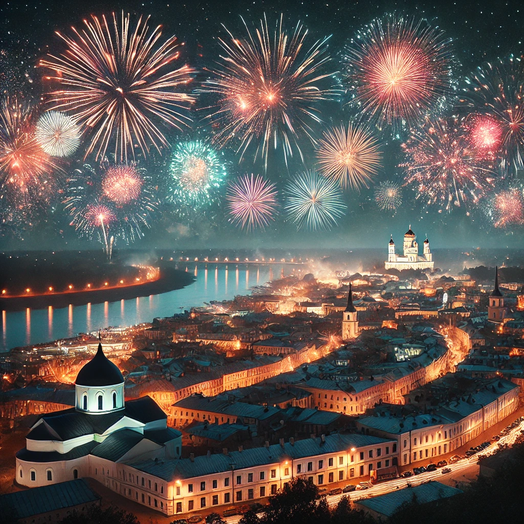 Купить фейерверк в Пскове Фейерверк в Пскове