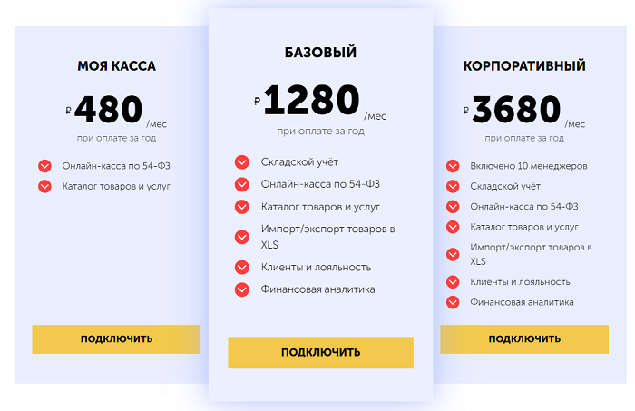 Стоимость решения ЕКАМ Касса и учет