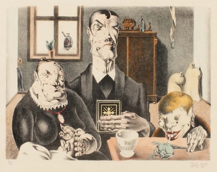 Источник: Wucherbauernfamilie (Profiteering Farmer&rsquo;s Family), 1920. / www.printmag.com / https://www.printmag.com/daily-heller/the-daily-heller-when-berlin-was-too-depressing-for-words/