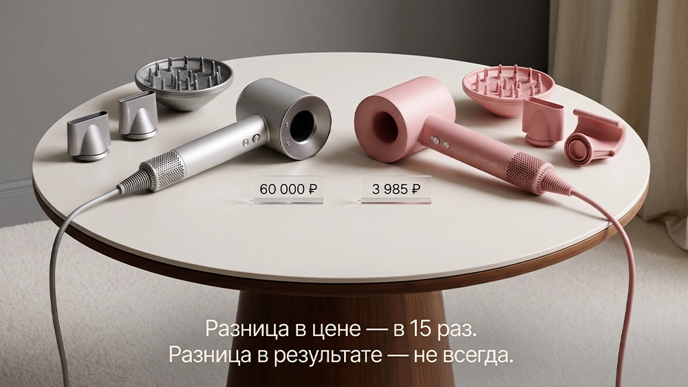 сравнение Dyson и Cosmolex &mdash; цена и результат