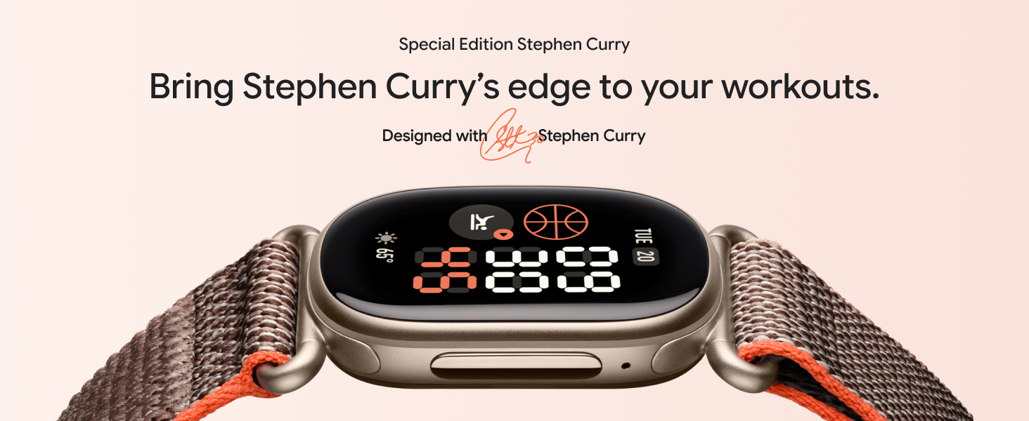 купить Фитнес-браслет Google Fitbit Edge Activity Tracker (2026) Оранжевый | Stephen Curry