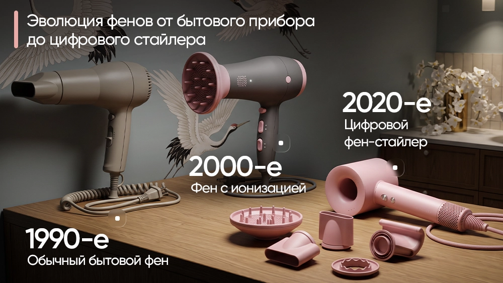 эволюция фенов от бытового прибора до цифрового стайлера