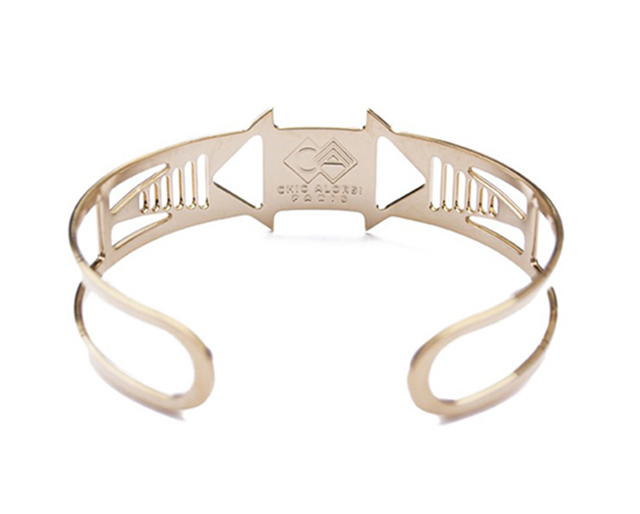 позолоченный браслет-манжет Louxor rose от Chic Alors-Paris позолоченный браслет-манжет Louxor rose от Chic Alors-Paris