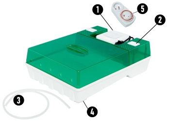 Комплектация микрофермы EasyGreen EGL 55 Проращиватель семян купить