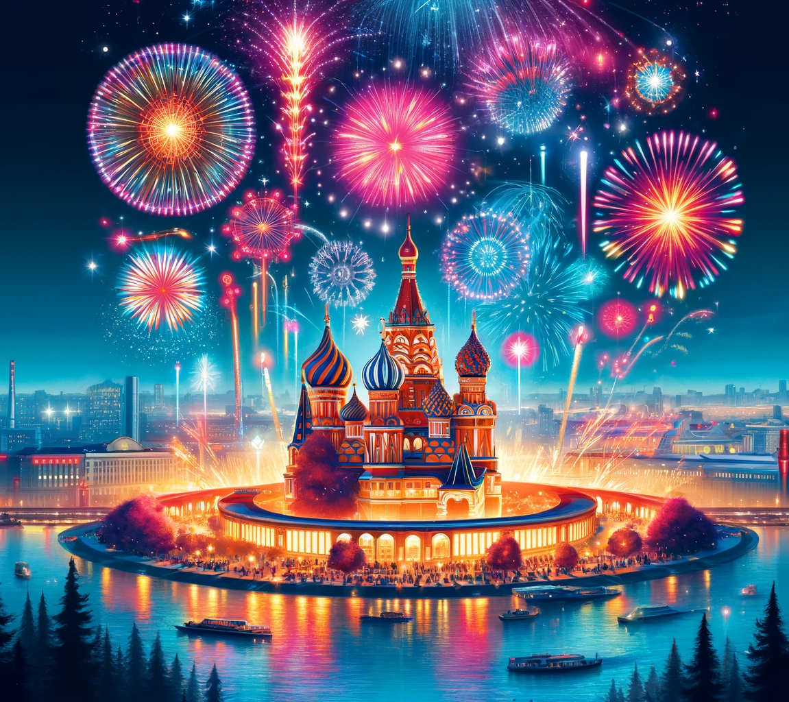 салют над кремлем