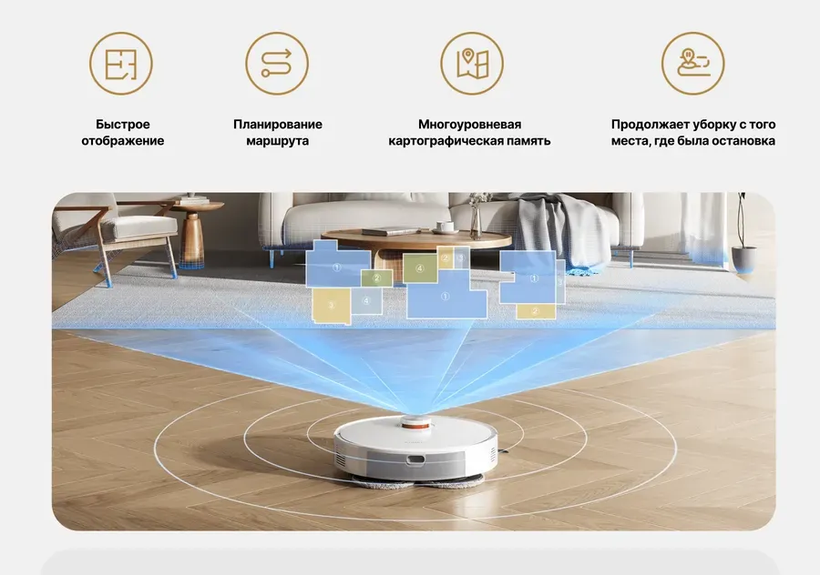 Робот-пылесос Xiaomi Robot Vacuum S40 Pro (OV71GL) (BHR089REU)