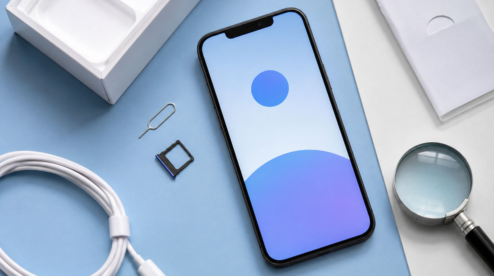Экраны iPhone и Android с проверкой аккаунта после возврата к заводским настройкам