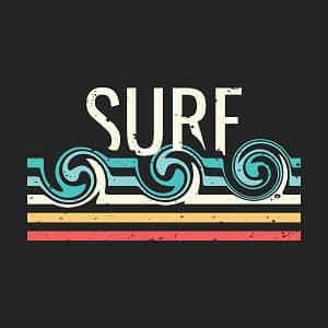 Принт с волной SURF