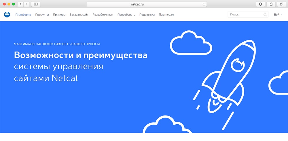 Главная страница официального сайта 