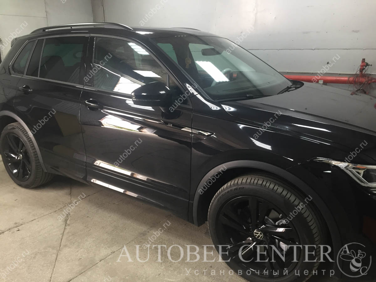 VW Tiguan (установка разнесенный радар детектор)
