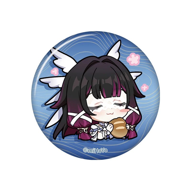 Значок Genshin Impact Chibi Emoticon Series Коломбина