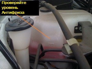 Всегда проверяте уровень Антифриза Проверяйте уровень охлаждающей жидкости