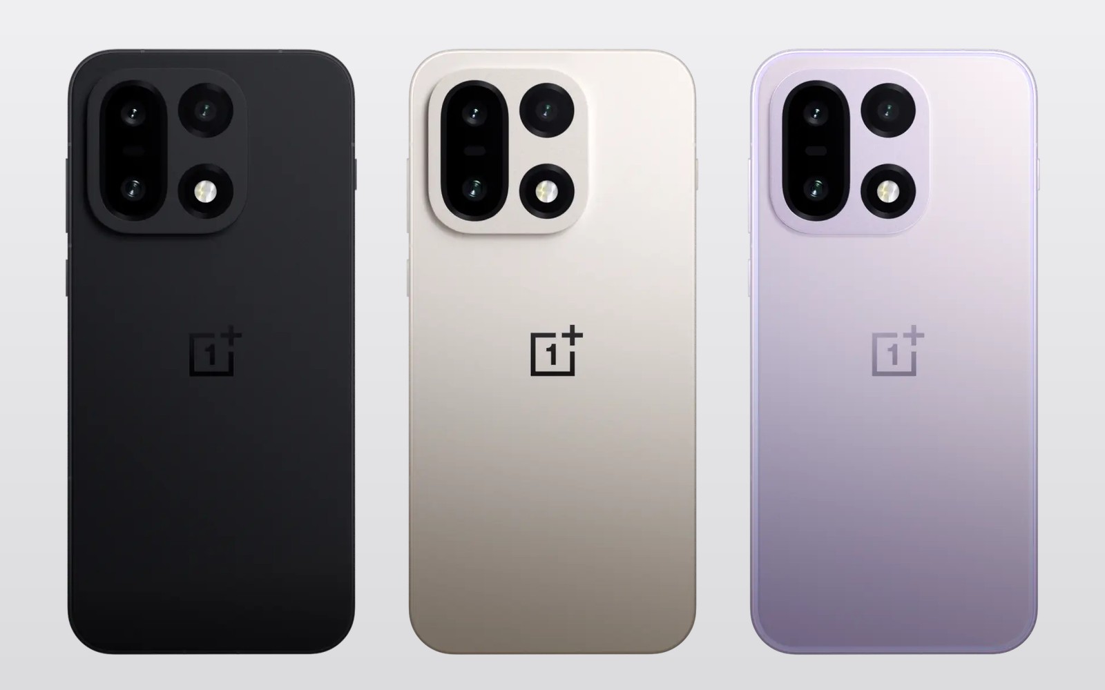 OnePlus 15 в цветах Infinite Black, Sand Storm и Ultra Violet OnePlus 15 в цветах Infinite Black, Sand Storm и Ultra Violet