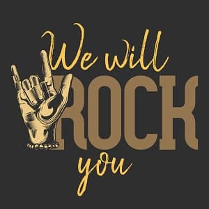 принт We will rock you
