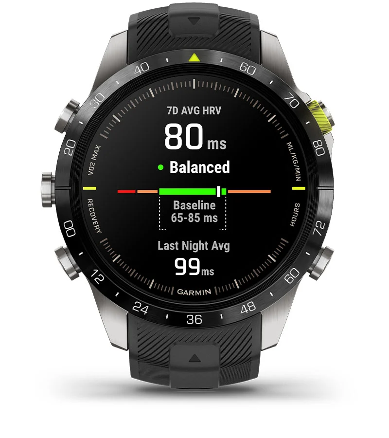 Garmin MARQ Athlete Gen 2 — Статус вариабельности сердечного ритма