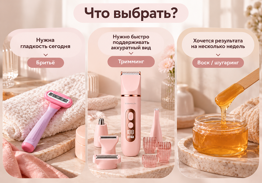 Когда выбрать бритьё, а когда триммер