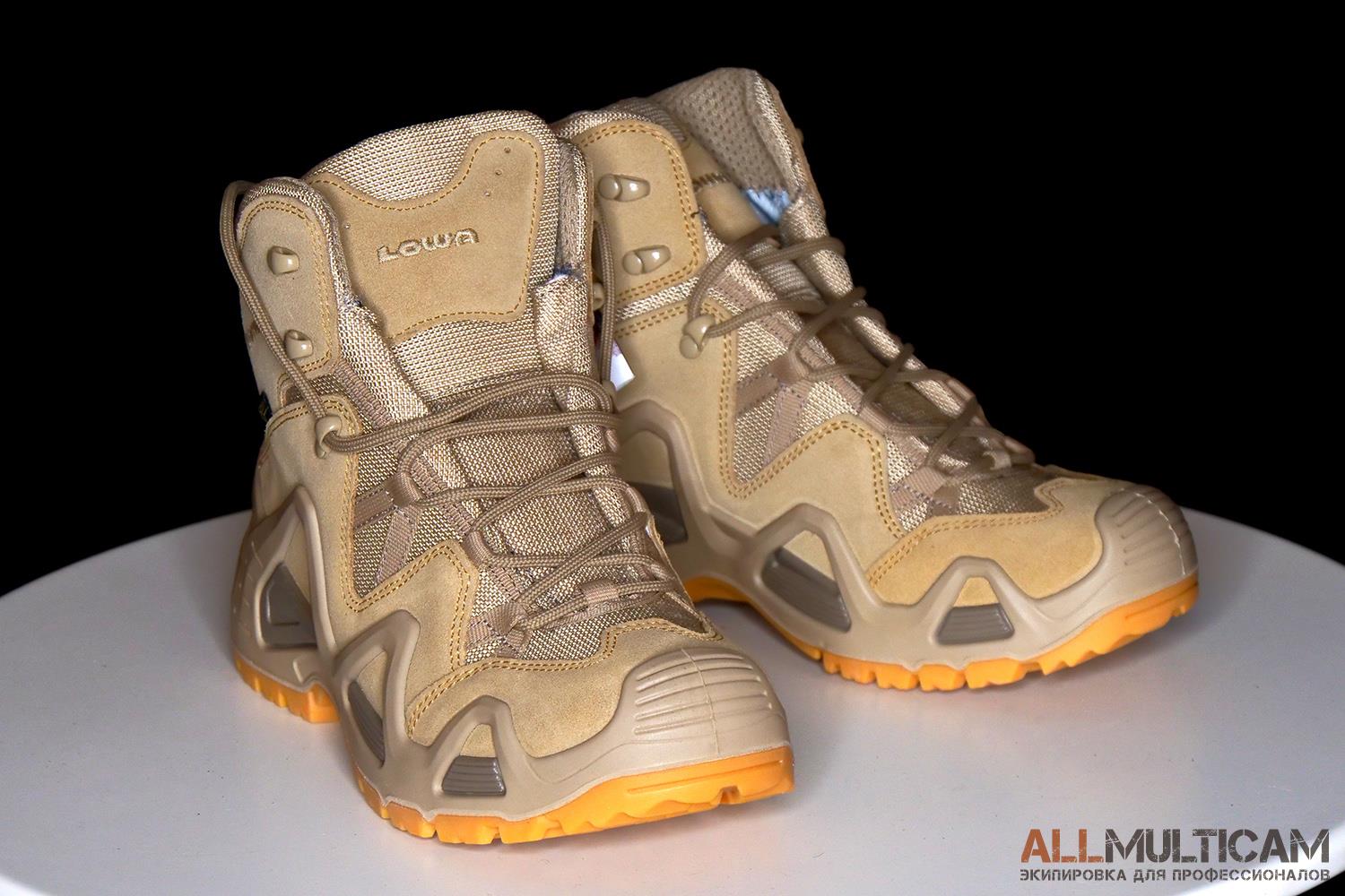 Подрыв ботинок Lowa Zephyr GTX Mid TF на гранате