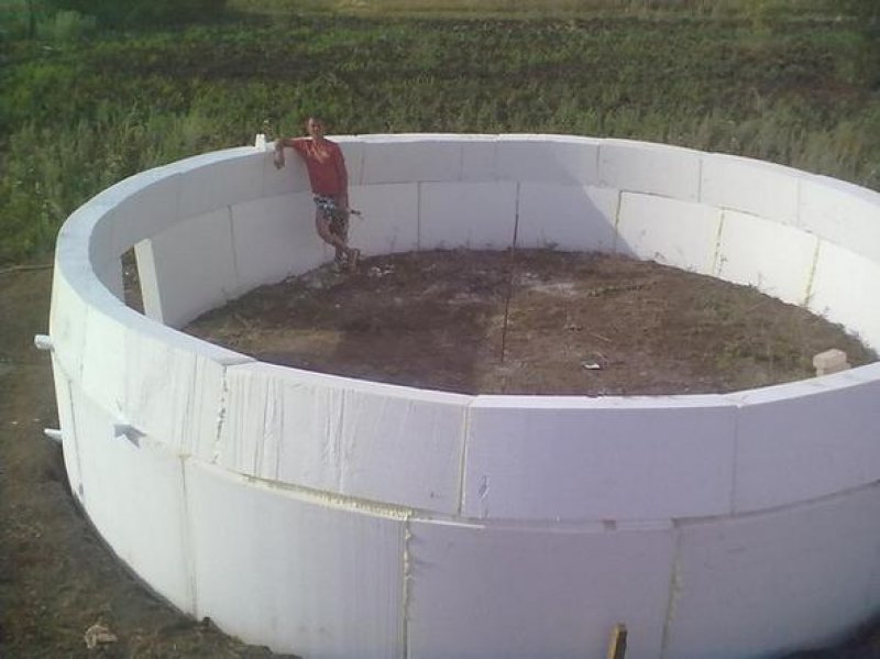 дом из пенопласта в России.