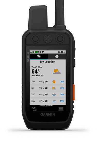 Погода через inReach