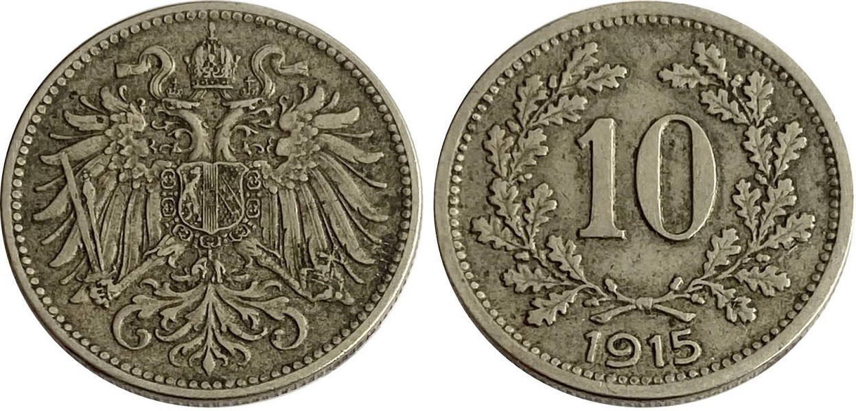 10 геллеров 1915