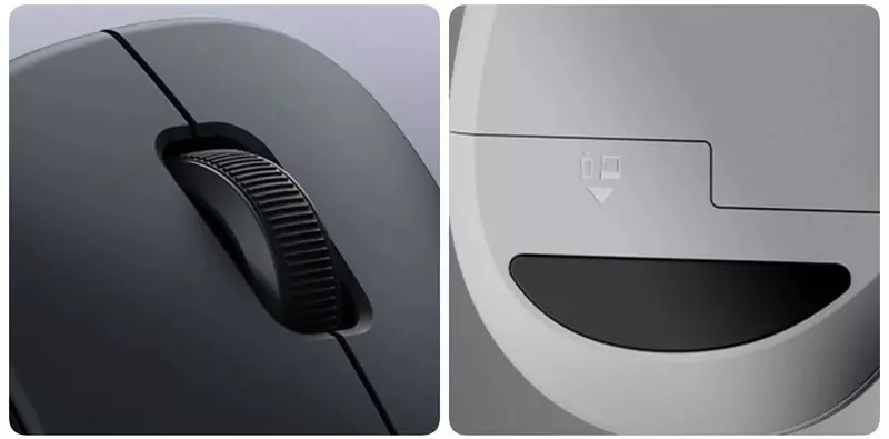 Мышь беспроводная Xiaomi Mi Wireless Mouse Comfort Edition (XMWXSB04YM)-описание-5 Прорезиненное колесико