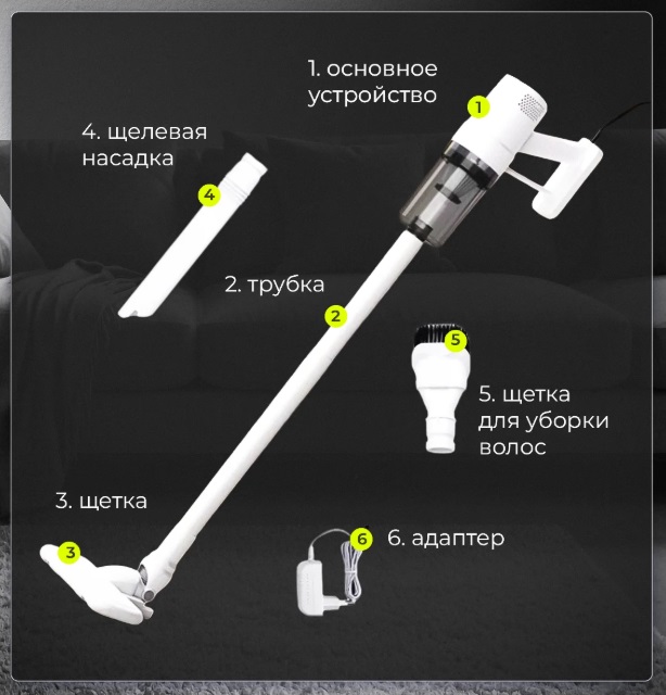 Ручной пылесос проводный Lydsto Handheld Vacuum Cleaner V1