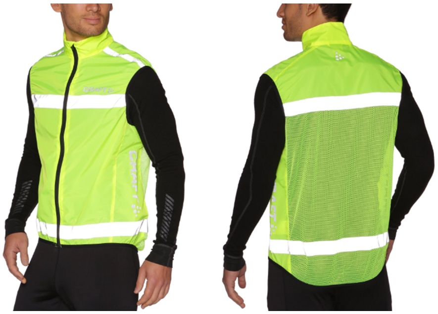 На фото &ndash; светоотражающий жилет из полиэстера Craft Visability Vest