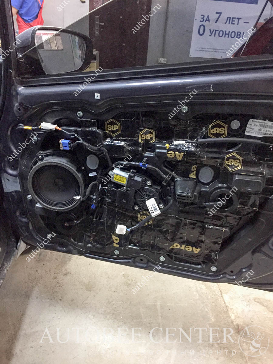 Kia Ceed (шумоизоляция дверей)