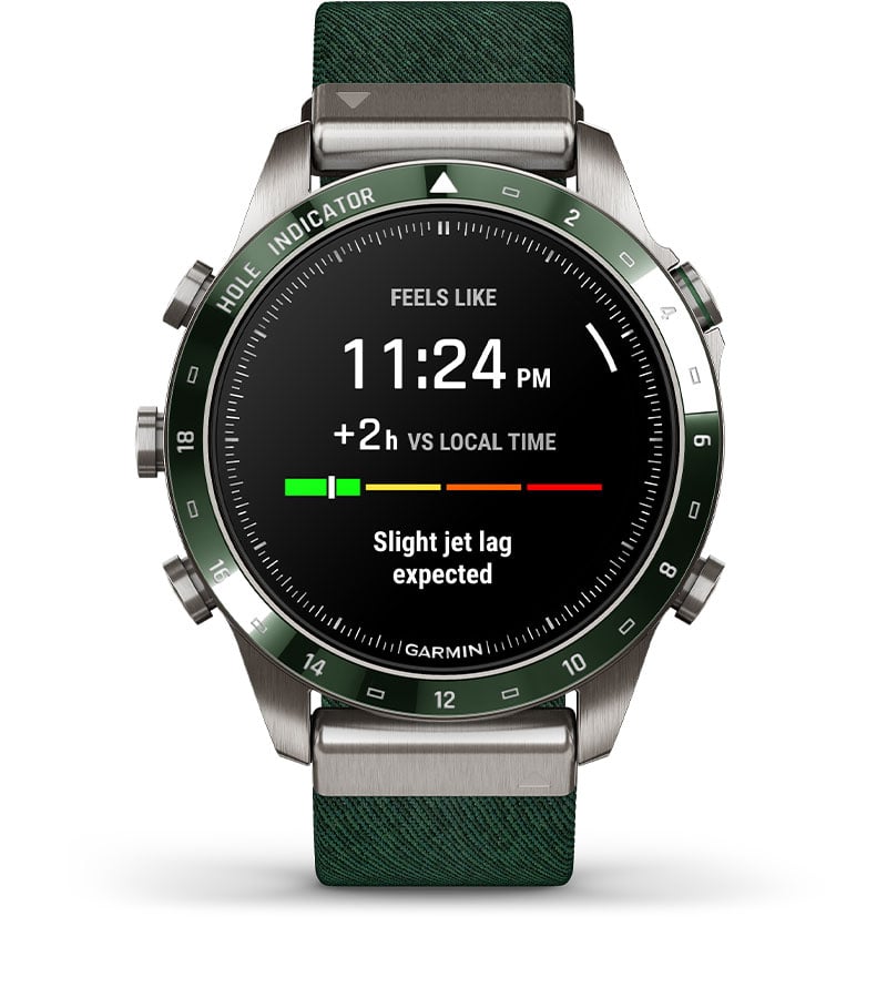 Garmin MARQ Golfer Gen 2 — Рекомендации при смене часовых поясов