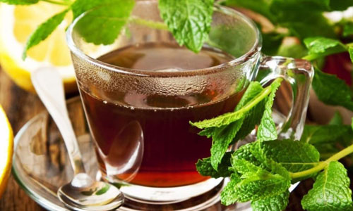 Чёрный чай с мятой липой и мёдом Чёрный чай с мятой липой и мёдом