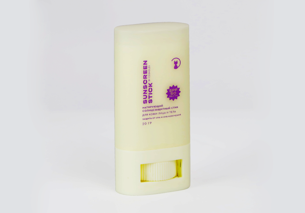 Солнцезащитный стик Cosmolex SPF 50+ для защиты кожи от ультрафиолета