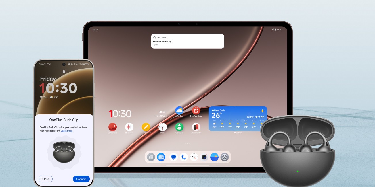 купить Беспроводные наушники OnePlus Buds Clip (2026, E521A) Розовый | Twilight Rose купить Беспроводные наушники OnePlus Buds Clip (2026, E521A) Розовый | Twilight Rose