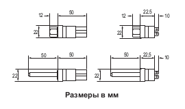 Размеры реле Johnson Controls P100AP-310D