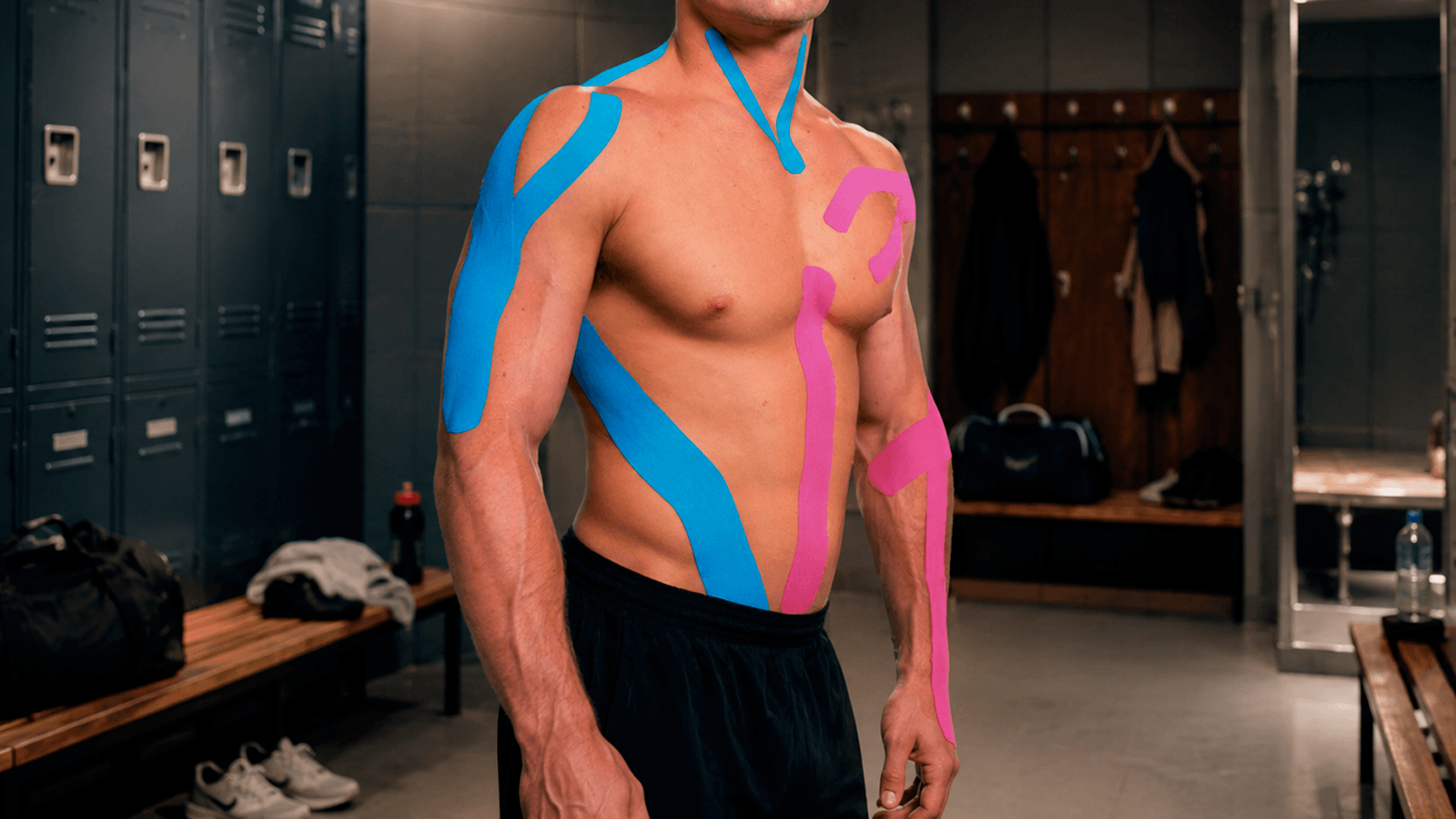 Обмотка тейпом Kinesio Обмотка тейпом Kinesio