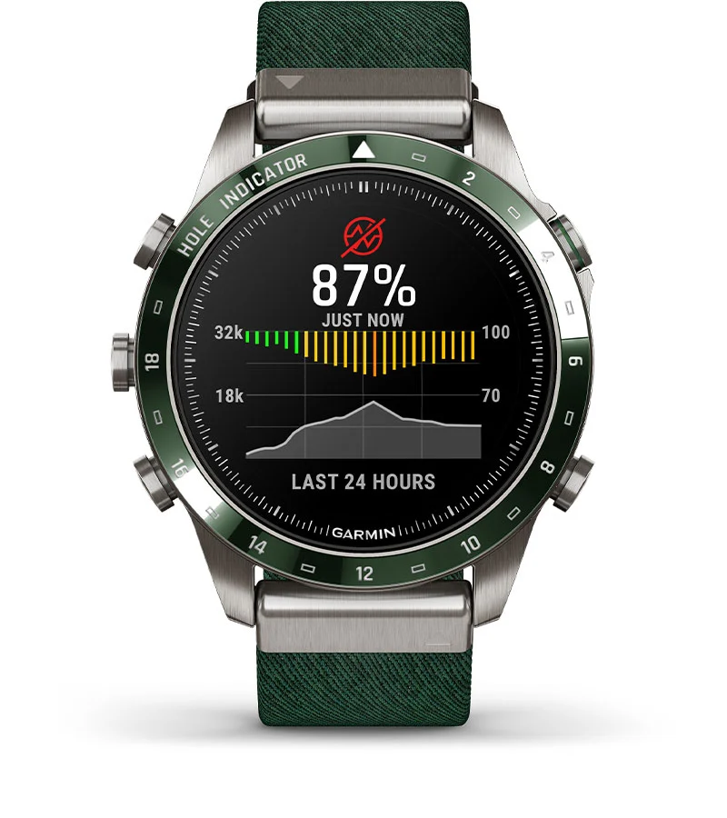 Garmin MARQ Golfer Gen 2 — Пульсоксиметр Pulse Ox