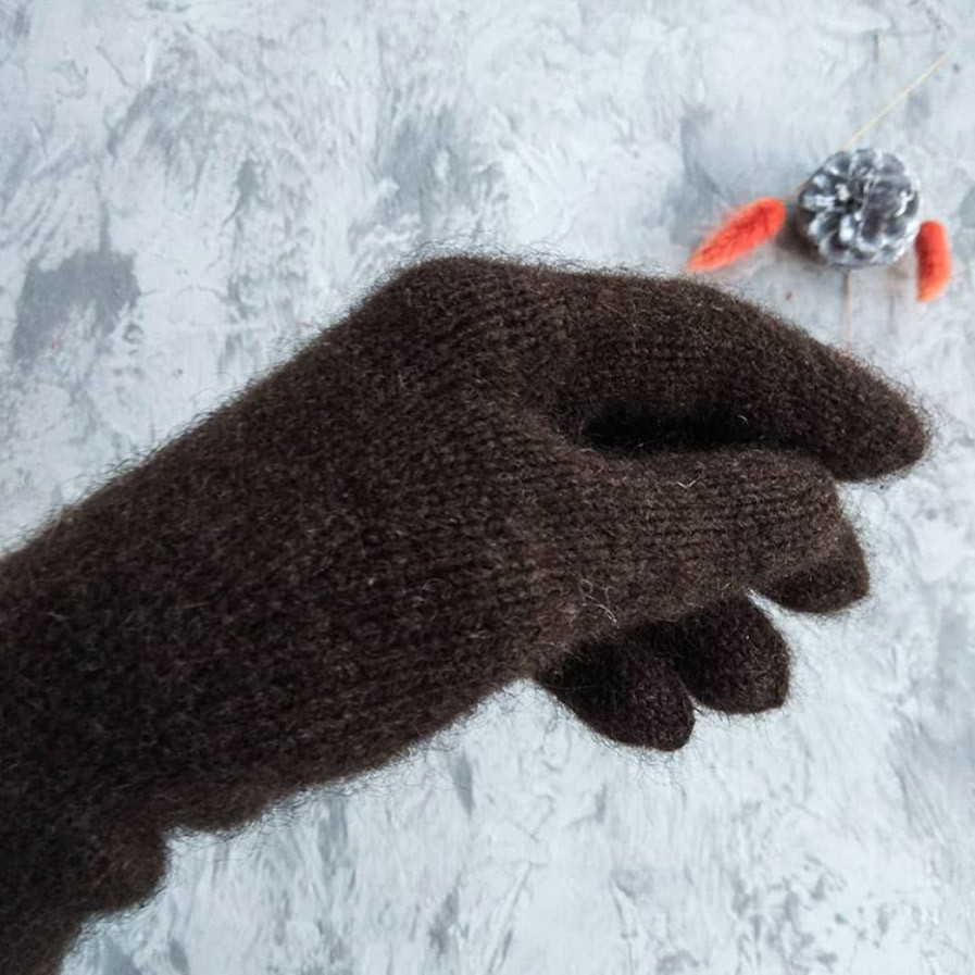 Перчатки из пуха яка