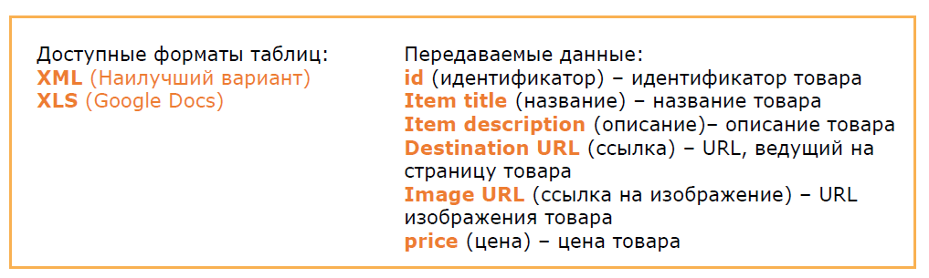 Альтернатива таблицы