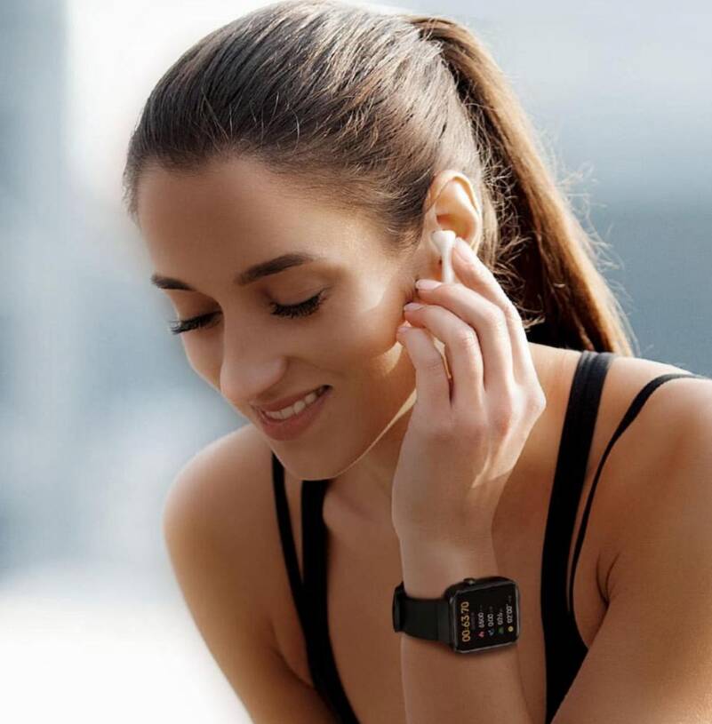 Беспроводные наушники Mibro Earbuds 2 (XPEJ004)-описание-4 ИИ-шумоподавление Mibro Earbuds 2