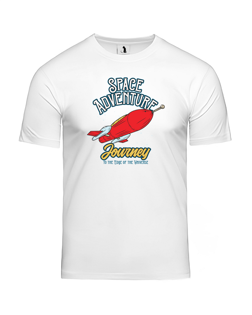 Образец футболки Space adventure unisex классического прямого кроя Футболка Space adventure unisex