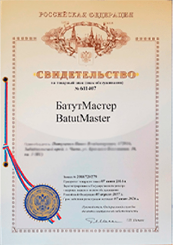 Свидетельство БатутМастер