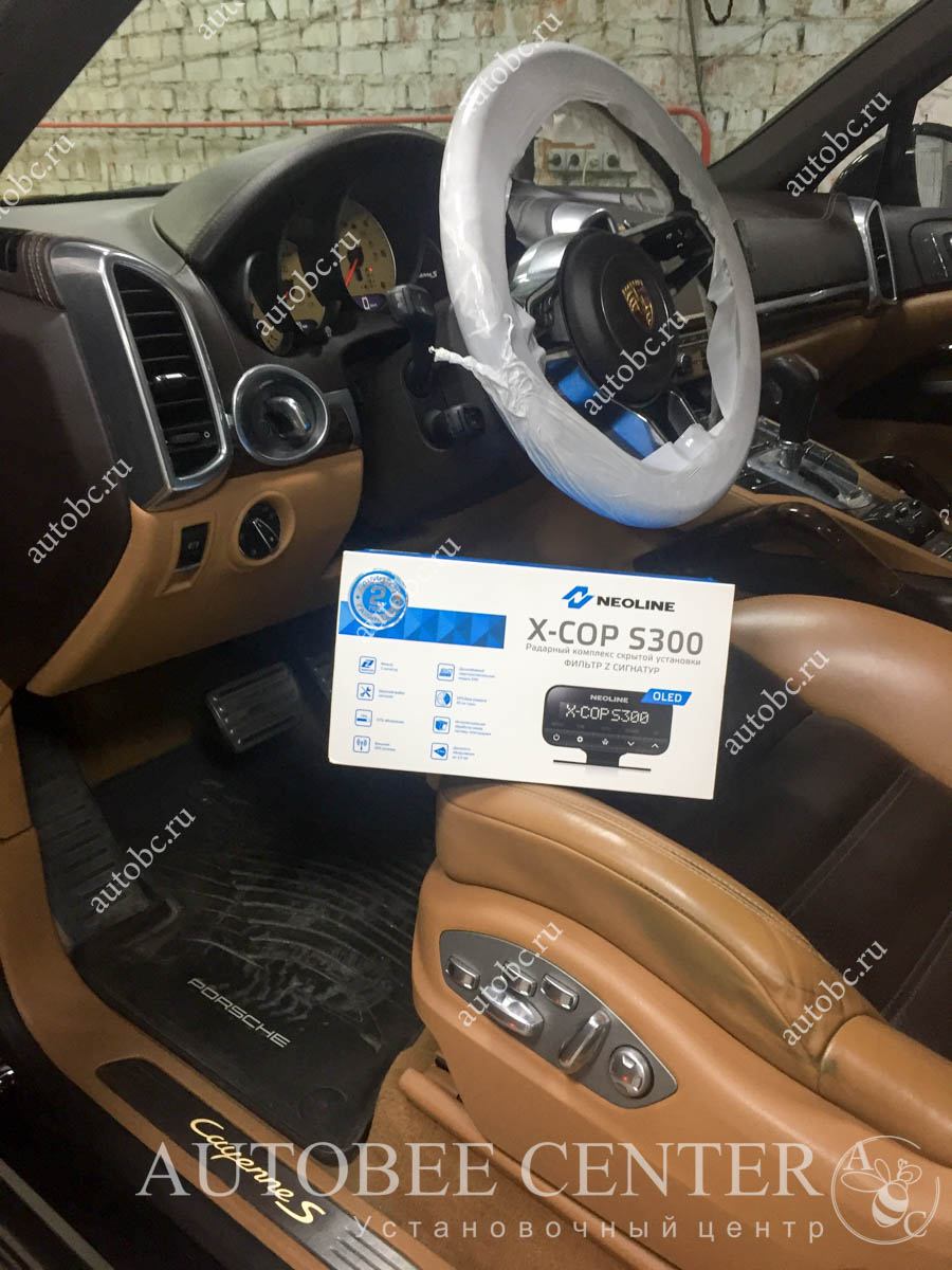 Porsche Cayenne II (установка разнесенного радар детектора)
