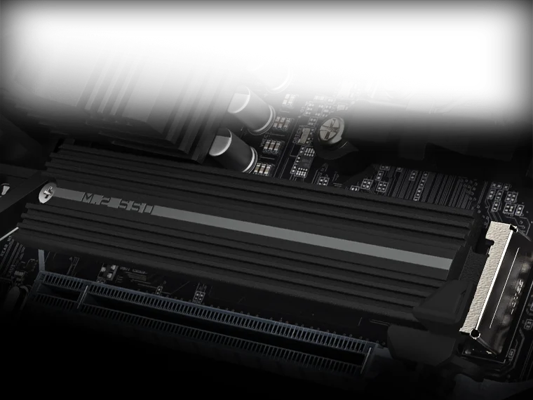 Радиатор M.2 Thermal Guard платы GIGABYTE B650 EAGLE AX